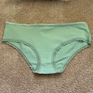 Pact Mint Green Organic Cotton Hipster Panties
